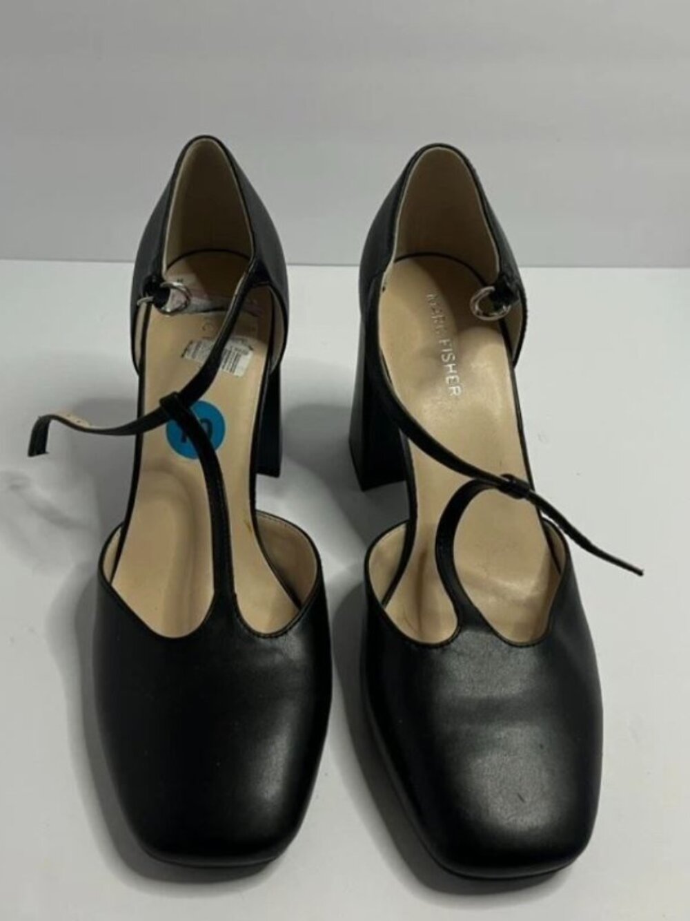 Marc Fisher Cyrene authentic brand-new women's, ankle strap shoes, black, 10